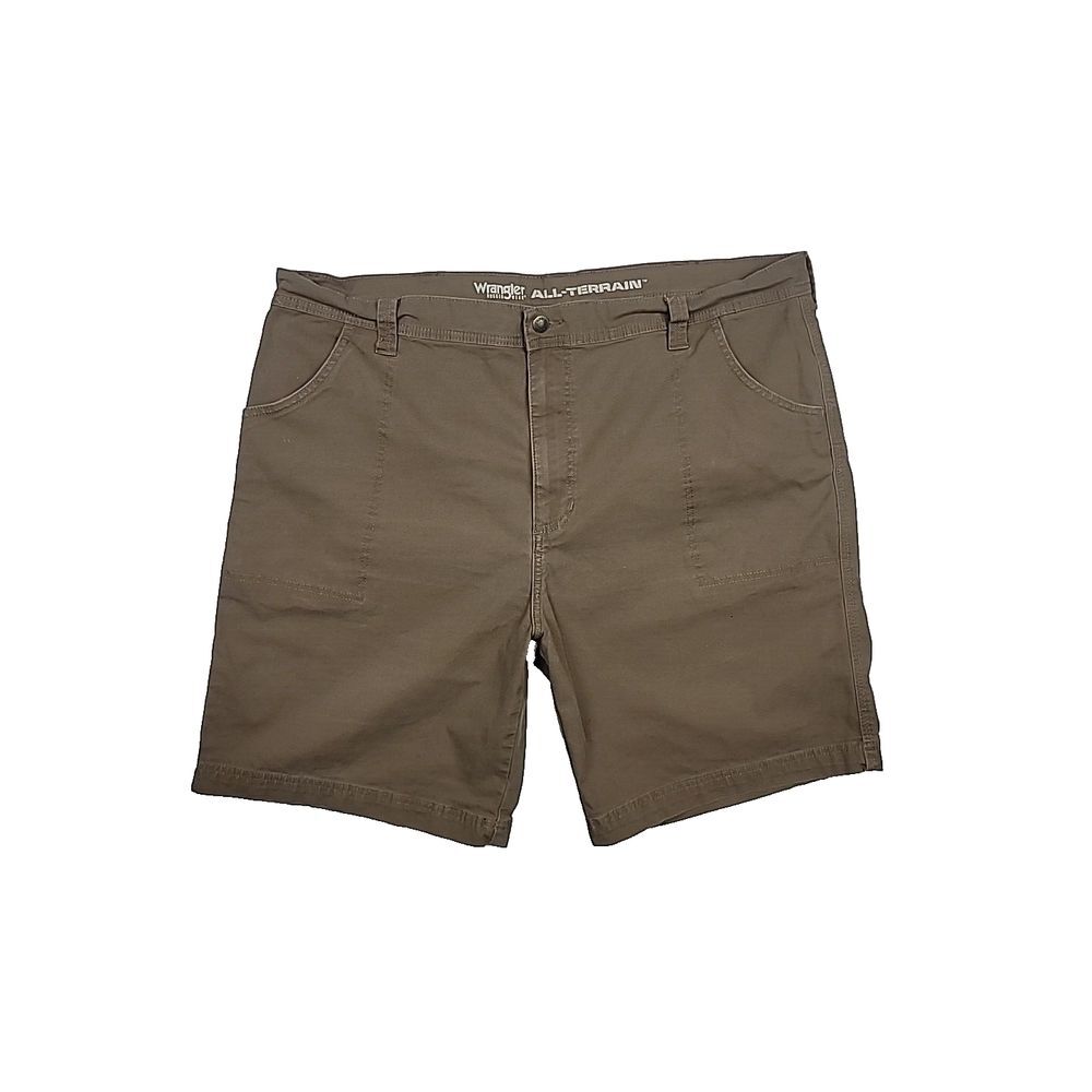 Wrangler Cargo Shorts Men's 42x9‎ Brown All Terrain X Gear Camping Hiking